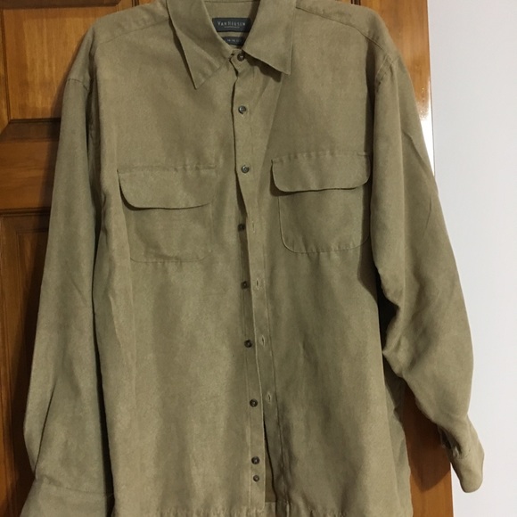 van heusen soft suede shirt